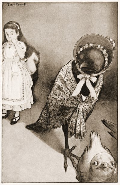"On Various Pretexts They All Moved Off," Illustration for Lewis Carroll